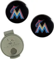 Team Effort Miami Marlins Hat Clip and Ball Markers Set