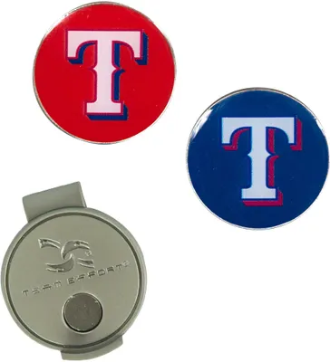 Team Effort Texas Rangers Hat Clip and Ball Markers Set