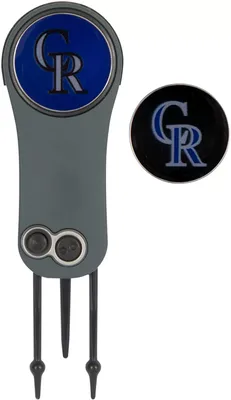 Team Effort Colorado Rockies Switchblade Divot Tool and Ball Marker Set