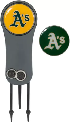 Team Effort Oakland Athletics Switchblade Divot Tool and Ball Marker Set