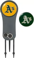 Team Effort Oakland Athletics Switchblade Divot Tool and Ball Marker Set