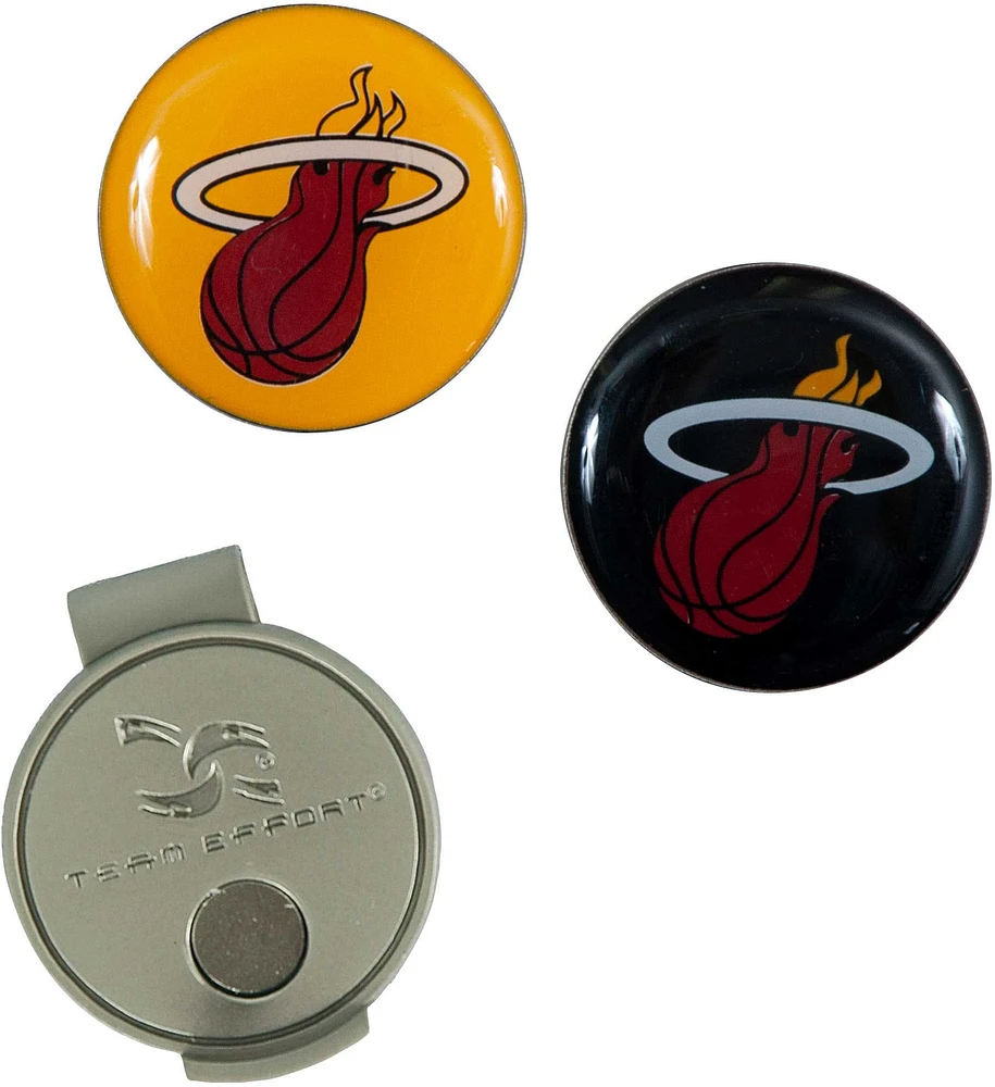 Team Effort Miami Heat Hat Clip and Ball Markers Set