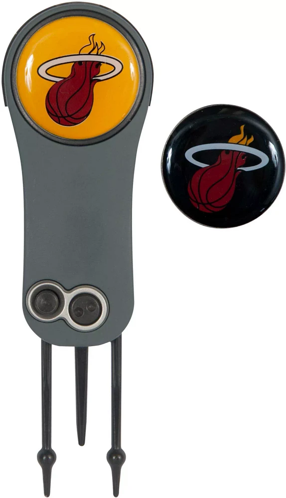 Team Effort Miami Heat Switchblade Divot Tool and Ball Marker Set