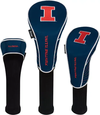 Team Effort Illinois Fighting Illini Headcovers - 3 Pack