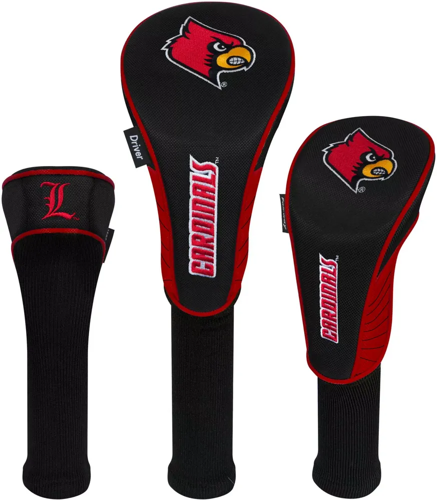 Team Effort Louisville Cardinals Headcovers - 3 Pack