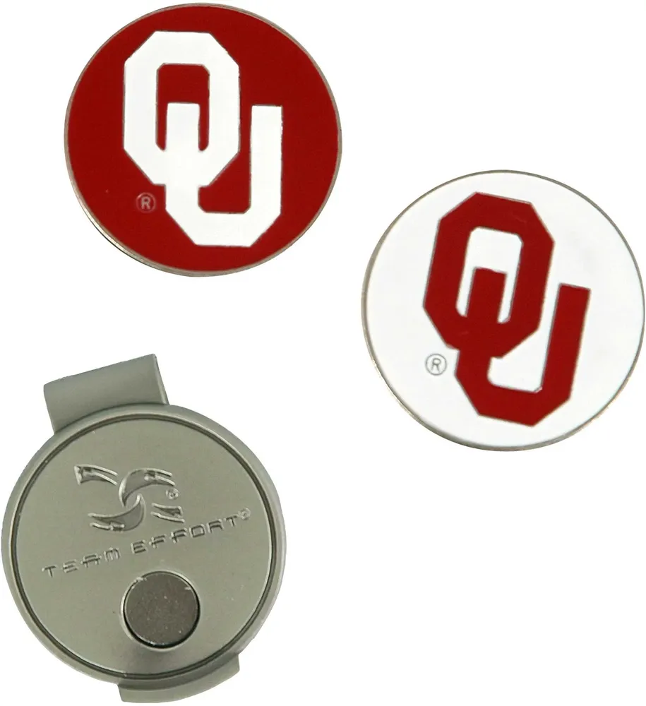 Team Effort Oklahoma Sooners Hat Clip and Ball Markers Set