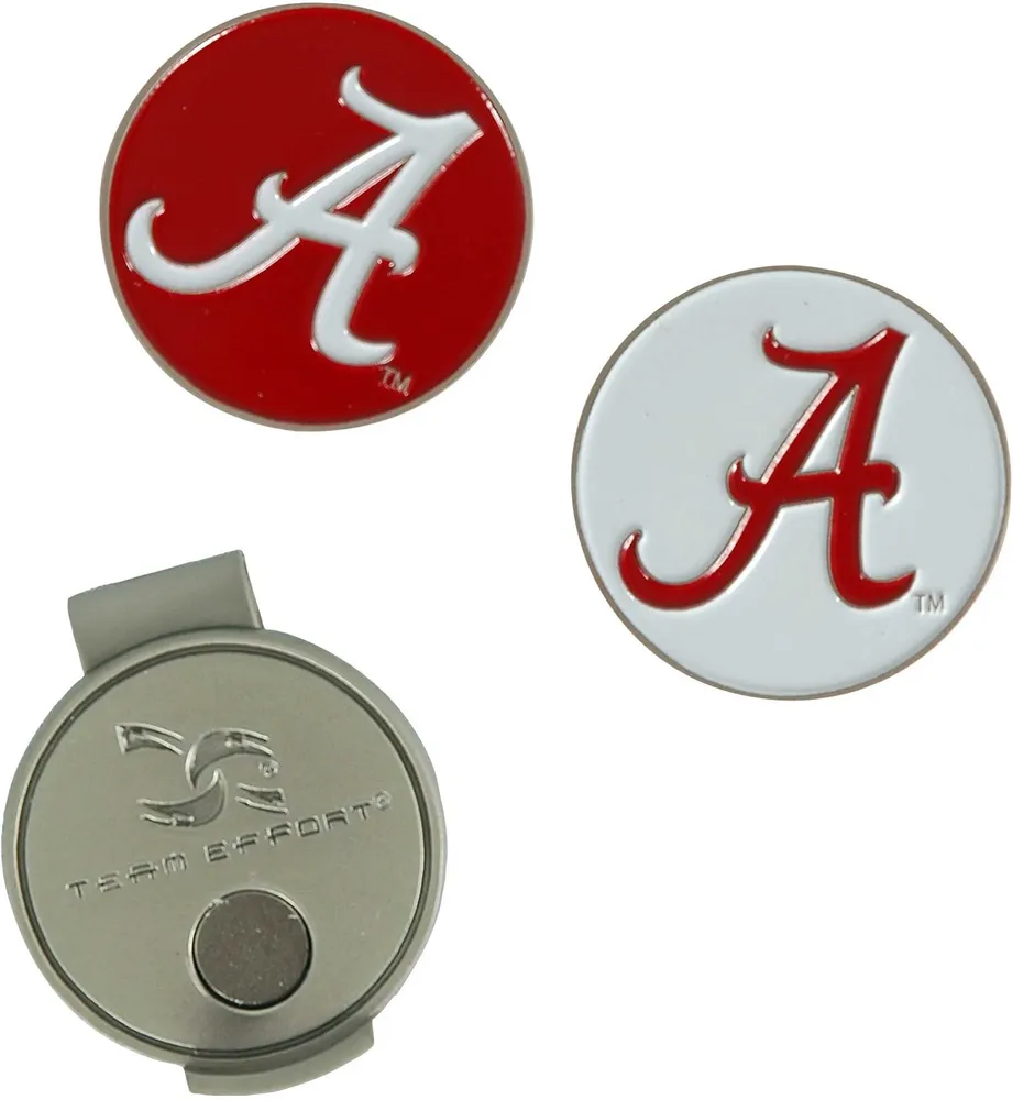 Team Effort Alabama Crimson Tide Hat Clip and Ball Markers Set