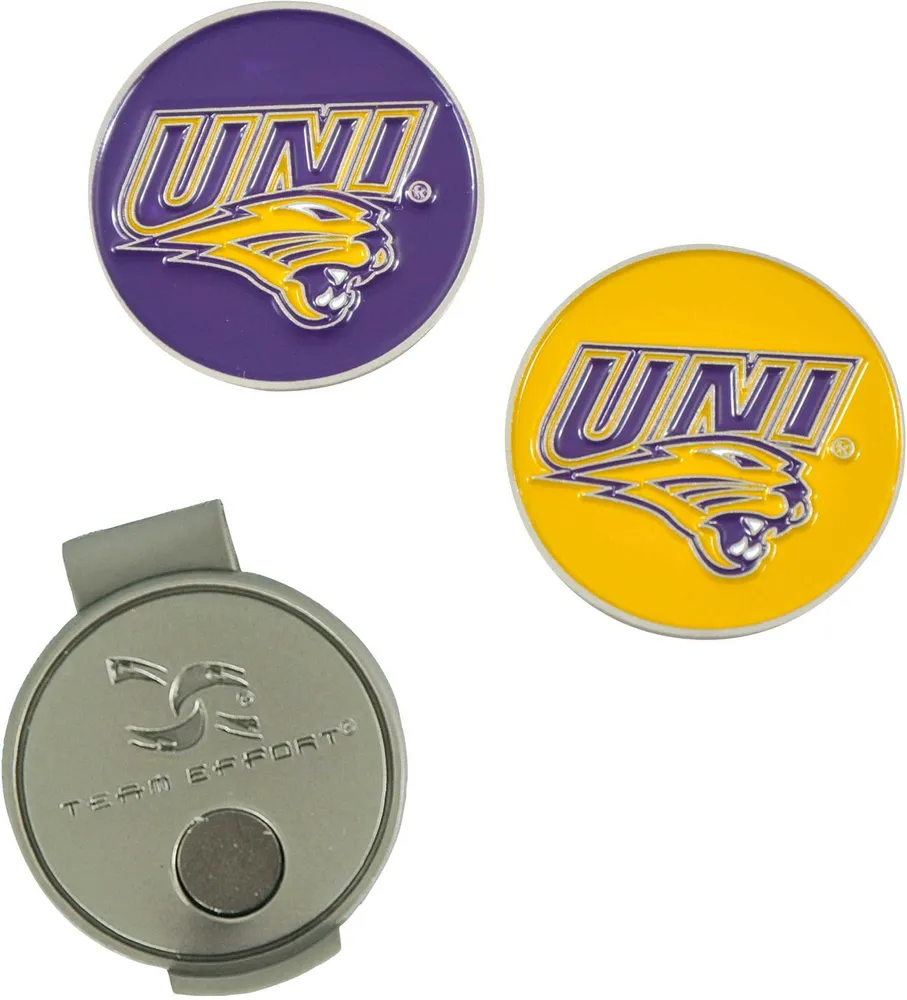 Team Effort Northern Iowa Panthers Hat Clip and Ball Markers Set