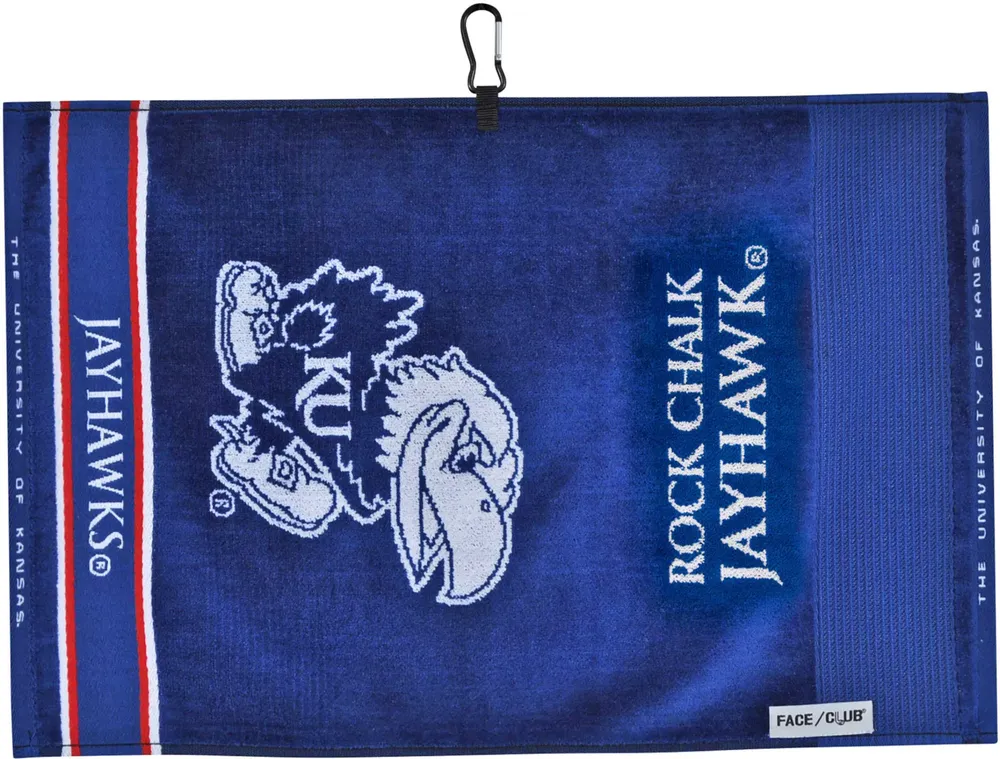 Team Effort Kansas Jayhawks Face/Club Jacquard Golf Towel