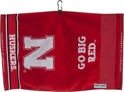 Team Effort Nebraska Cornhuskers Face/Club Jacquard Golf Towel