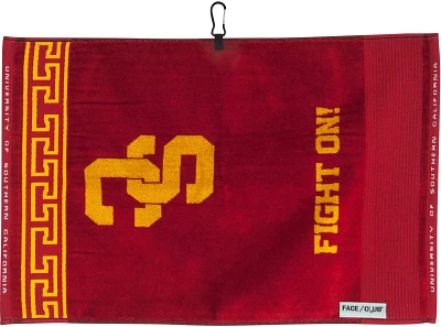 Team Effort USC Trojans Face/Club Jacquard Golf Towel