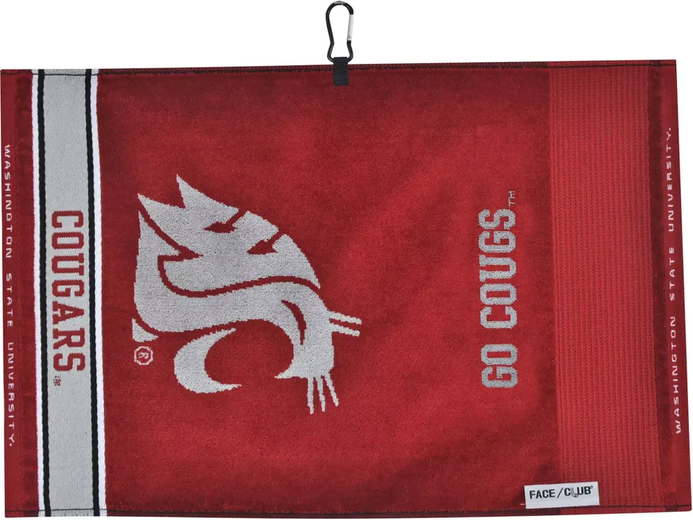 Team Effort Washington State Cougars Face/Club Jacquard Golf Towel