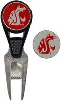 Team Effort Washington State Cougars CVX Divot Tool and Ball Marker Set