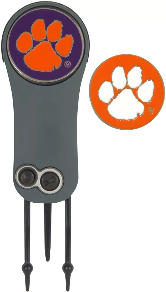 Team Effort Clemson Tigers Switchblade Divot Tool and Ball Marker Set