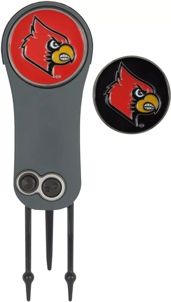 Team Effort Louisville Cardinals Switchblade Divot Tool and Ball Marker Set