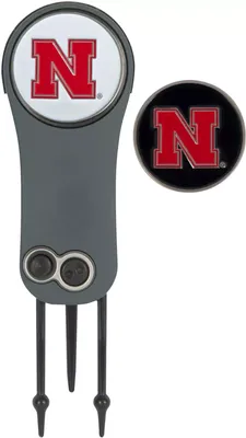 Team Effort Nebraska Cornhuskers Switchblade Divot Tool and Ball Marker Set