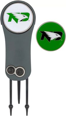 Team Effort North Dakota Fighting Hawks Switchblade Divot Tool and Ball Marker Set