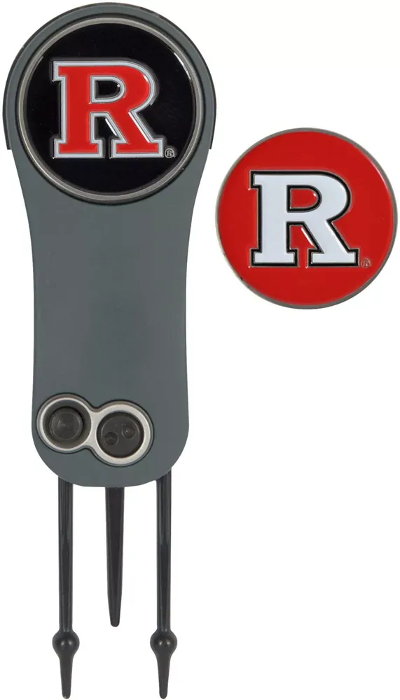 Team Effort Rutgers Scarlet Knights Switchblade Divot Tool and Ball Marker Set