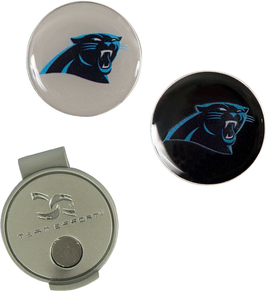 Team Effort Carolina Panthers Hat Clip and Ball Markers Set