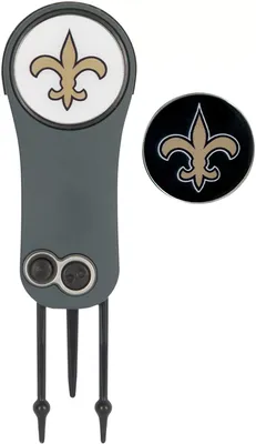 Team Effort New Orleans Saints Switchblade Divot Tool and Ball Marker Set