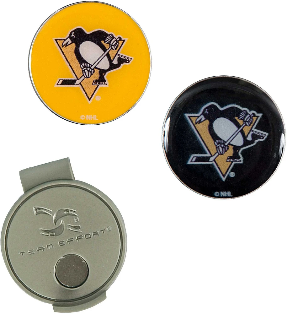 Team Effort Pittsburgh Penguins Hat Clip and Ball Markers Set