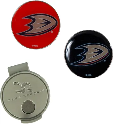 Team Effort Anahiem Ducks Hat Clip and Ball Markers Set