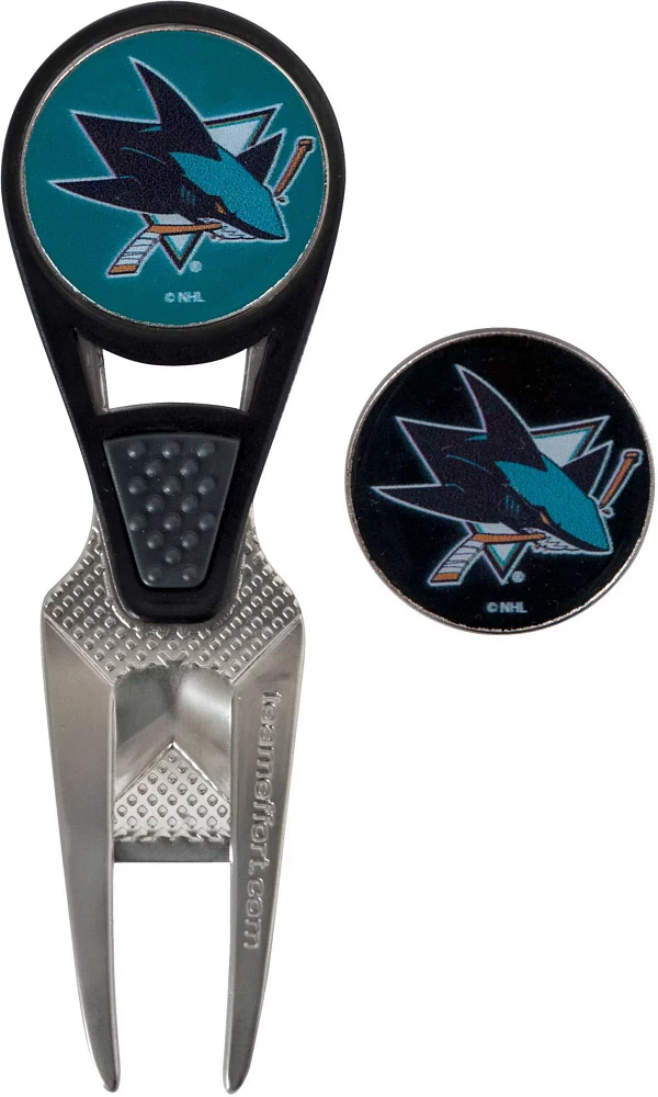 Team Effort San Jose Sharks CVX Divot Tool and Ball Marker Set