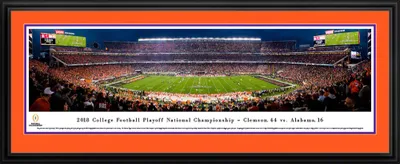 Blakeway Panoramas 2018 National Champions Clemson Tigers Deluxe Framed Panorama Poster