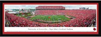 Blakeway Panoramas Louisville Cardinals Framed Panorama Poster