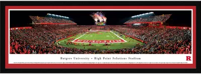 Blakeway Panoramas Rutgers Scarlet Knights Framed Panorama Poster