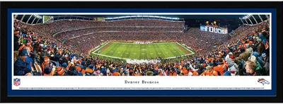 Blakeway Panoramas Denver Broncos Framed Panorama Poster