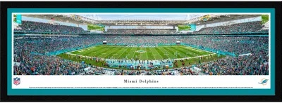 Blakeway Panoramas Miami Dolphins Framed Panorama Poster