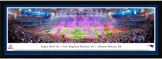 Super Bowl 2015 - New England Patriots Champions - NFL Panoramic Poster and  Wall Décor by Blakeway Panoramas