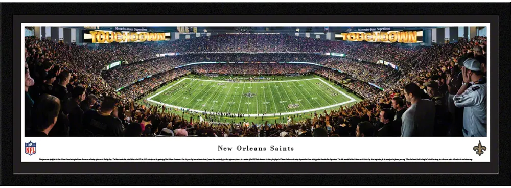 Blakeway Panoramas New Orleans Saints Framed Panorama Poster