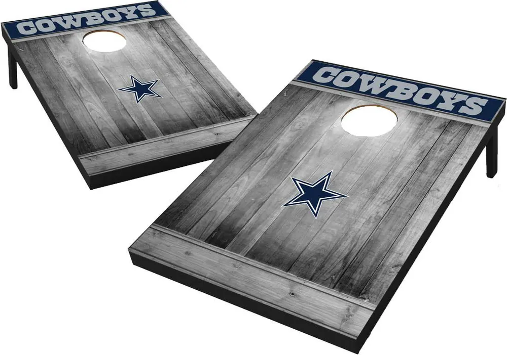 Wild Sports Dallas Cowboys Grey Wood Tailgate Toss