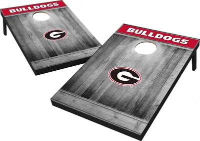 Wild Sports Georgia Bulldogs NCAA Grey Wood Tailgate Toss