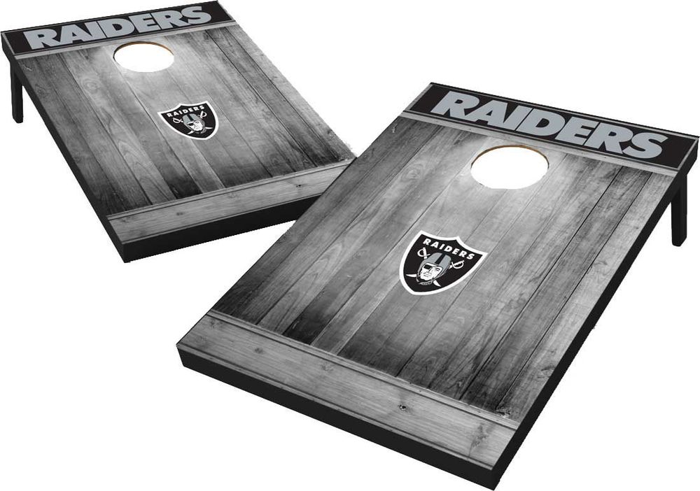 Dick's Sporting Goods Wild Sports Las Vegas Raiders Grey Wood Tailgate Toss