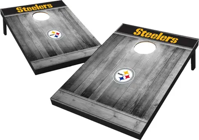 Pittsburgh Steelers Grey Wood Tailgate Toss