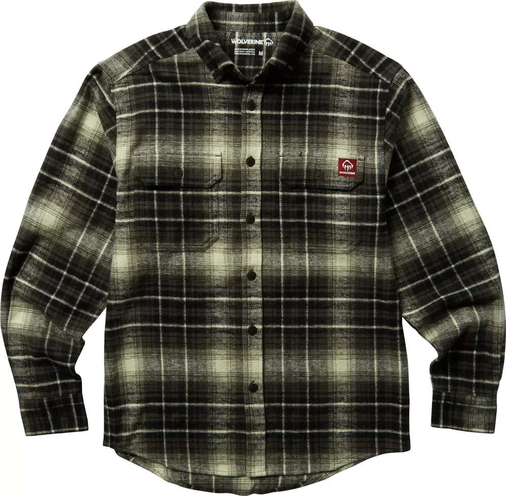 Wolverine Men's Glacier Heavyweight Flannel (Regular and Big & Tall)