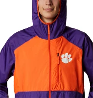 Columbia Men's Clemson Tigers Purple Flash Forward Full-Zip Jacket