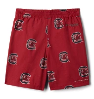 Columbia Youth South Carolina Gamecocks Backcast Printed Performance Garnet Shorts