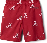 Columbia Youth Alabama Crimson Tide Backcast Printed Performance Red Shorts