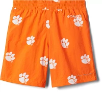 Columbia Youth Clemson Tigers Backcast Printed Performance Orange Shorts