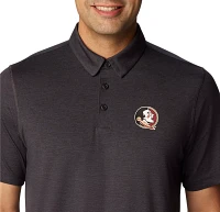 Columbia Men's Florida State Seminoles Black Tech Trail Performance Polo