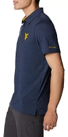 Columbia Men's West Virginia Mountaineers Blue Tech Trail Polo