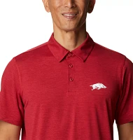 Columbia Men's Arkansas Razorbacks Cardinal Tech Trail Polo