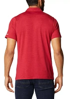 Columbia Men's Oklahoma Sooners Crimson Tech Trail Polo