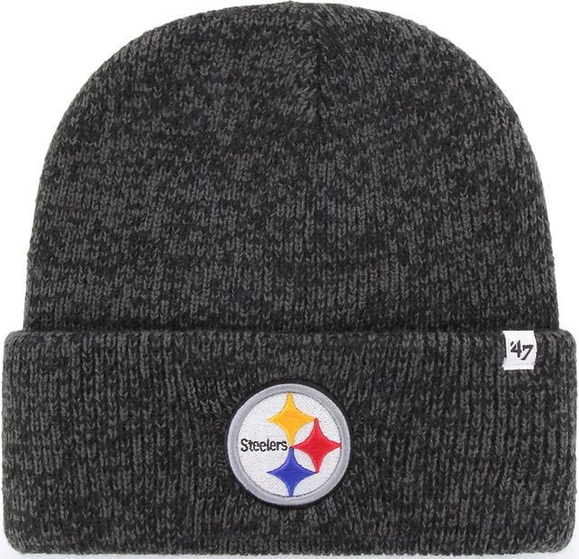 Dick's Sporting Goods 47 Men's Pittsburgh Steelers Brainfreeze Black Cuffed Knit  Hat