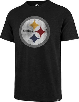 47 Men's Pittsburgh Steelers Scrum Logo Black T-Shirt
