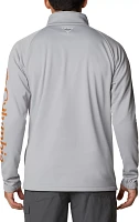 Columbia Men's Texas Longhorns Grey PFG Terminal Tackle Quarter-Zip Pullover Shirt